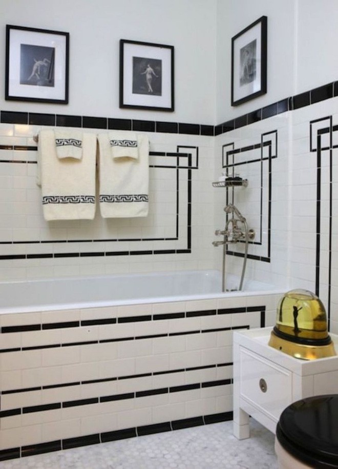 Phòng tắm nhỏ đẹp ấn tượng với 3 kiểu trang trí theo phong cách Art Deco - Ảnh 5.