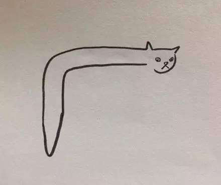 Bức tranh vẽ mèo kỳ lạ, ai cũng giật mình khi so sánh với hình ảnh thực tế - Ảnh 2.