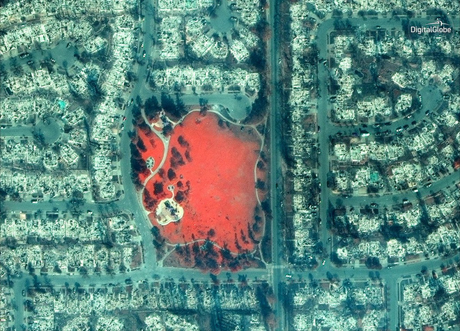 Mỹ: Toàn cảnh vụ cháy rừng khủng khiếp tại California qua những bức ảnh vệ tinh - Ảnh 6.