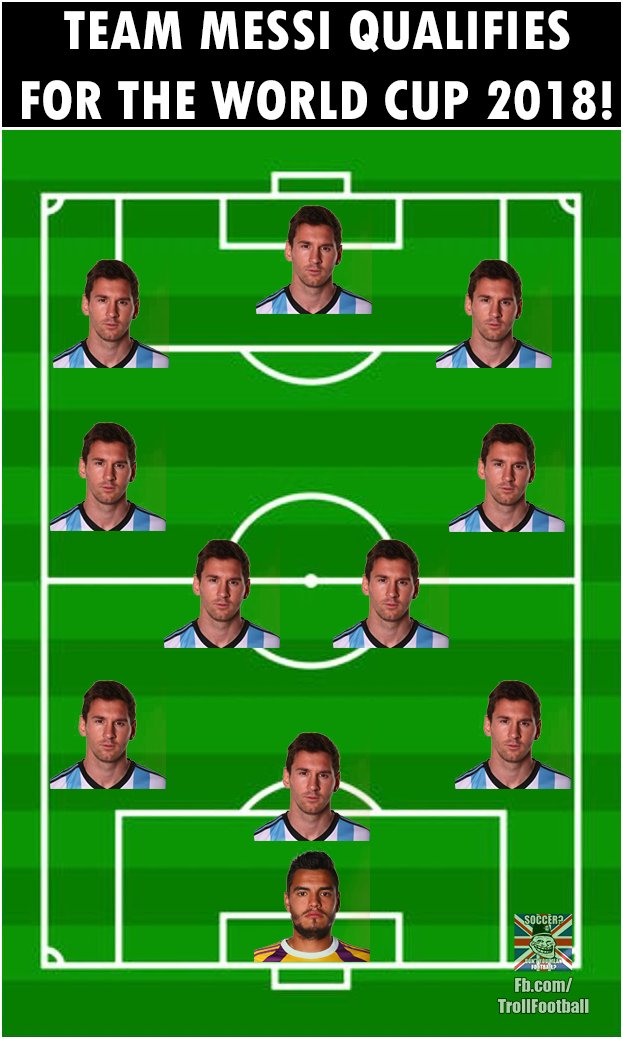 Biếm họa Messi cõng cả tuyển Argentina trên lưng - Ảnh 6.