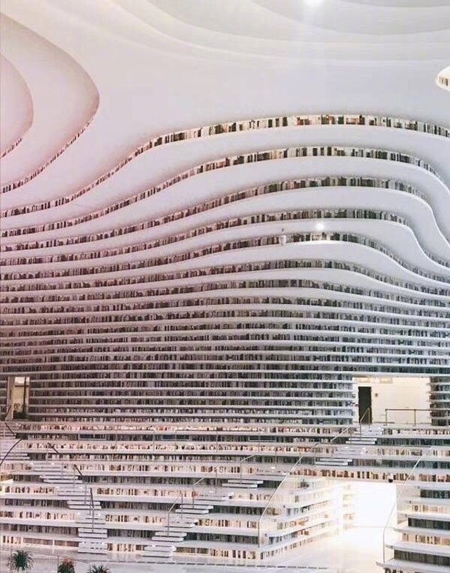 Choáng ngợp với thư viện như một vũ trụ sách khổng lồ tại Thiên Tân, Trung Quốc - Ảnh 7.
