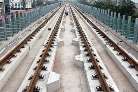 Cận cảnh đường ray tuyến đường sắt Cát Linh - Hà Đông - Ảnh 8.