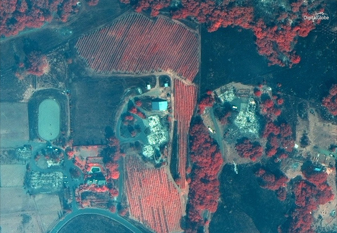Mỹ: Toàn cảnh vụ cháy rừng khủng khiếp tại California qua những bức ảnh vệ tinh - Ảnh 8.