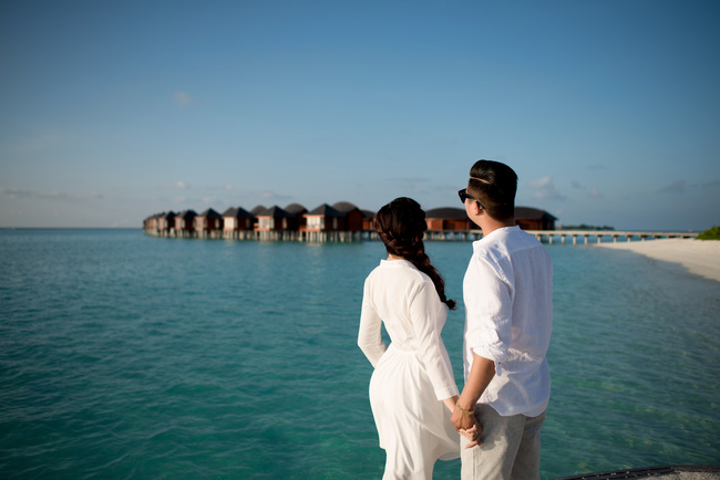 Hậu đám cưới 6 tỷ, nữ đại gia Bình Phước tiếp tục gây sốt với bộ ảnh cưới đẹp nao lòng tại Maldives và Singapore - Ảnh 9.
