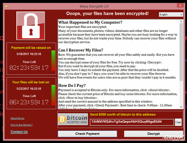 Muốn biết máy dính ransomware WannaCry trông như thế nào? Chúng tôi đã quay video thực tế cho bạn xem! - Ảnh 8.