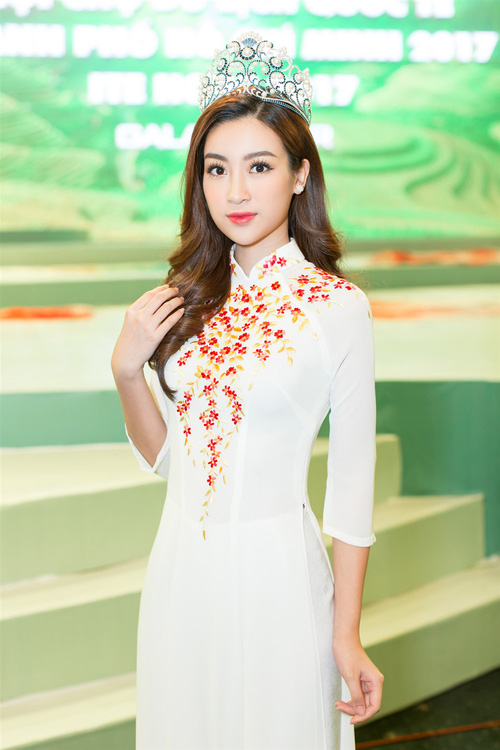 Hoa hậu Mỹ Linh tự tin đọ sắc, nổi bật bên Hoa hậu Lào và Campuchia - Ảnh 9.