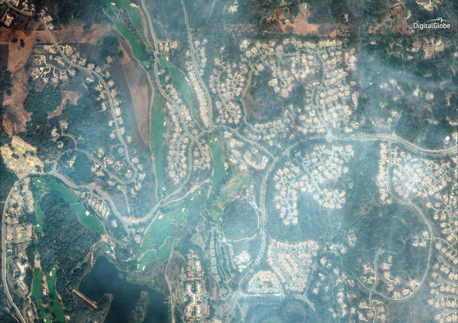 Mỹ: Toàn cảnh vụ cháy rừng khủng khiếp tại California qua những bức ảnh vệ tinh - Ảnh 9.