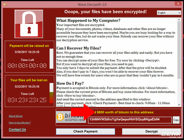 Muốn biết máy dính ransomware WannaCry trông như thế nào? Chúng tôi đã quay video thực tế cho bạn xem! - Ảnh 9.