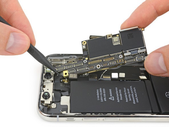 iFixit mổ bụng iPhone X: lần đầu tiên xuất hiện bảng mạch gập đôi và pin kép, cụm camera phức tạp chưa từng thấy - Ảnh 10.