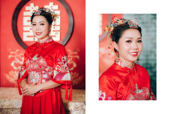 Dàn bê tráp theo phong cách ‘bến Thượng Hải’ của cô dâu người Việt gốc Hoa gây sốt mạng xã hội - Ảnh 10.