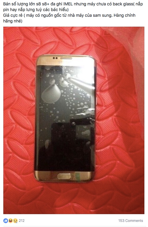 Rao bán Galaxy S8 “chôm” từ nhà máy Samsung Thái Nguyên - Ảnh 1.