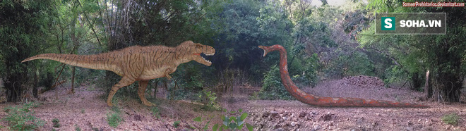 Sẽ ra sao nếu khủng long bạo chúa đối đầu với loài rắn lớn nhất lịch sử Trái Đất? - Ảnh 2.