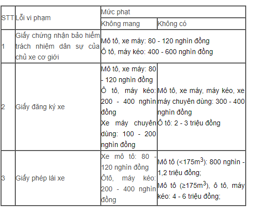 Nhiều người chưa phân biệt mức phạt không mang và không có giấy tờ xe - Ảnh 1.