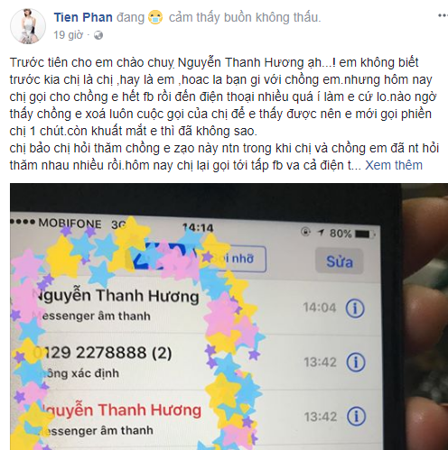 Phan Hương Người phán xử bị vợ ca sĩ Duy Khánh bức xúc tố cáo trên mạng xã hội - Ảnh 1.