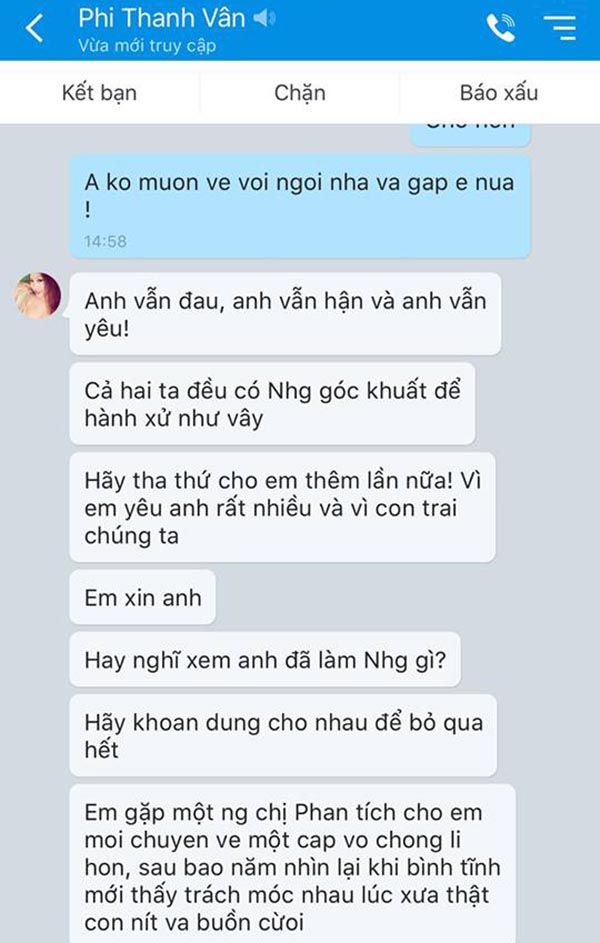 Chồng cũ công khai tin nhắn nhớ nhung, cầu xin tha thứ của Phi Thanh Vân sau khi ly hôn - Ảnh 3.