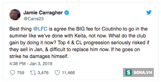 Mượn vụ Coutinho, huyền thoại Man United xát muối vào vết thương cựu thù - Ảnh 1.