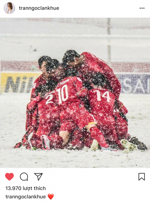 Đây chính là một trong những khoảnh khắc đẹp nhất được nghệ sĩ V-biz đồng loạt chia sẻ sau trận chung kết của U23 Việt Nam - Ảnh 8.