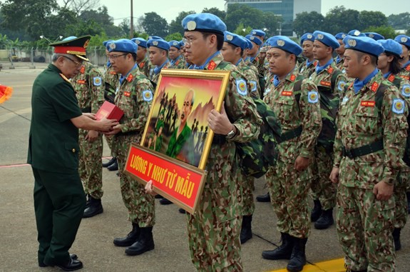 Bệnh viện dã chiến cấp 2 số 1 Việt Nam xuất quân thực hiện nhiệm vụ tại Phái bộ Gìn giữ hòa bình Liên hợp quốc Nam Sudan - Ảnh 4.