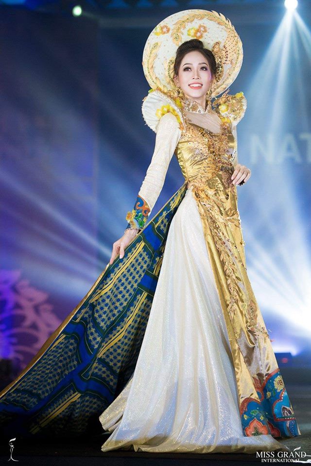 Chính thức: Phương Nga đứng thứ 2 trong 5 bộ trang phục dân tộc được bình chọn nhiều nhất tại Miss Grand International 2018 - Ảnh 2.