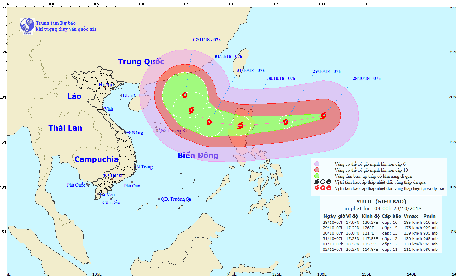 Siêu bão mạnh nhất năm 2018 áp sát Biển Đông: Dự báo bão bẻ hướng đi lên Đài Loan - Ảnh 2.