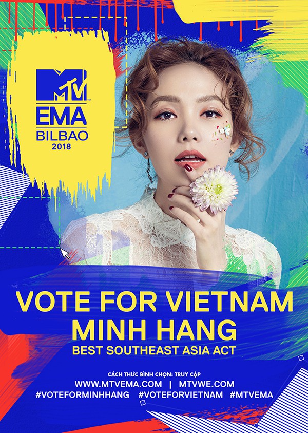 Minh Hằng tranh giải Nghệ sĩ Đông Nam Á xuất sắc nhất tại MTV EMA 2018 - Ảnh 2.