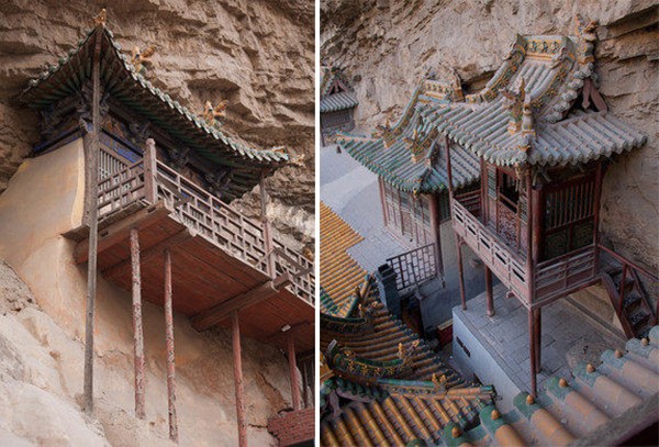 Khám phá ngôi chùa treo huyền bí ngàn năm tuổi ở Trung Quốc - Ảnh 7.