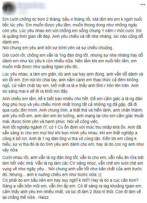 Có chồng thu nhập tốt, chăm làm việc nhà, ôm hôn vợ mỗi ngày, vợ trẻ vẫn chưa hài lòng, chị em mắng sướng quá hóa rồ - Ảnh 1.