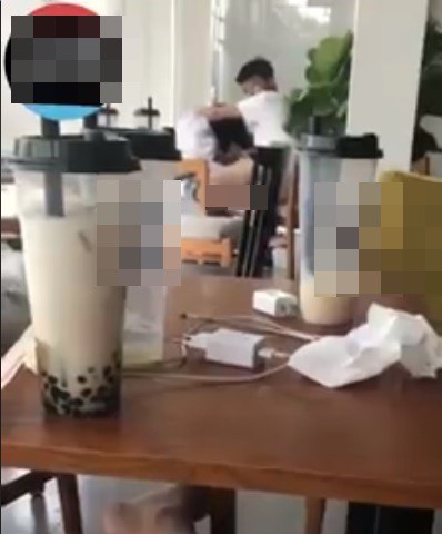 Cặp đôi âu yếm trong quán trà sữa ở Lạng Sơn, chủ nhân clip lên tiếng  - Ảnh 1.