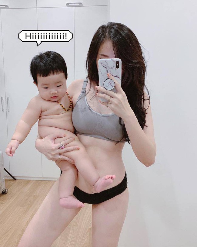 Khoe vóc dáng cực chuẩn sau 6 tháng sinh em bé thứ 2, hot mom Ngọc Mon nhận được cơn mưa lời khen từ MXH - Ảnh 5.