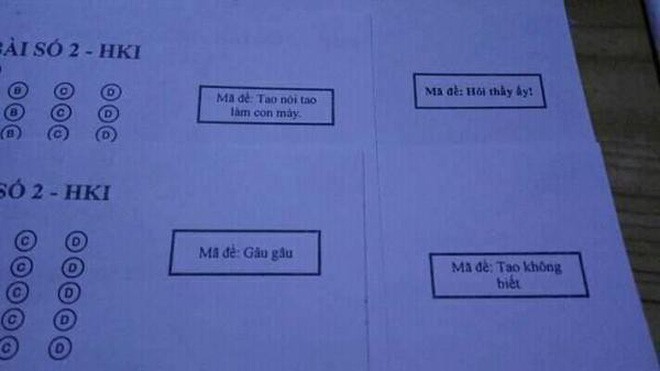 Gặp thầy giáo siêu mặn với mã đề kiểm tra: Không nói đâu, má la! đang gây sốt cộng đồng mạng - Ảnh 3.