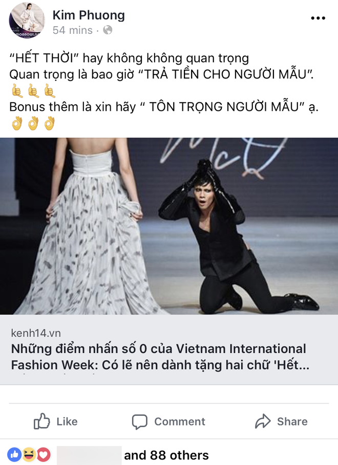 Bị người mẫu tố 7 tháng chưa trả cát-xê, phía VIFW phản hồi: Không quỵt, chỉ là có chút chậm trễ - Ảnh 2.