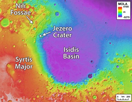 Hố khổng lồ nơi NASA săn sự sống ngoài trái đất - Ảnh 3.