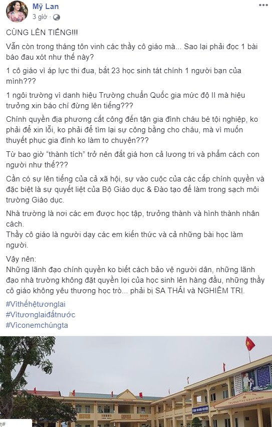 Dân mạng phẫn nộ, truy tìm ra Facebook cô giáo bắt học sinh tát bạn 231 cái - Ảnh 5.