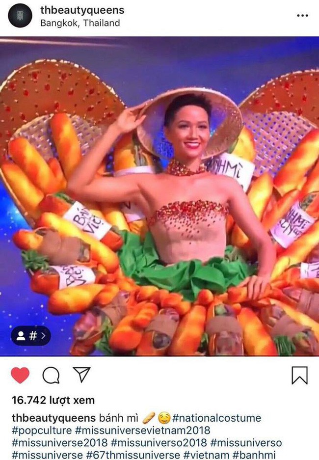 Trong khi khán giả Việt Nam tranh cãi, fan thế giới lại ủng hộ trang phục bánh mì của HHen Niê - Ảnh 2.