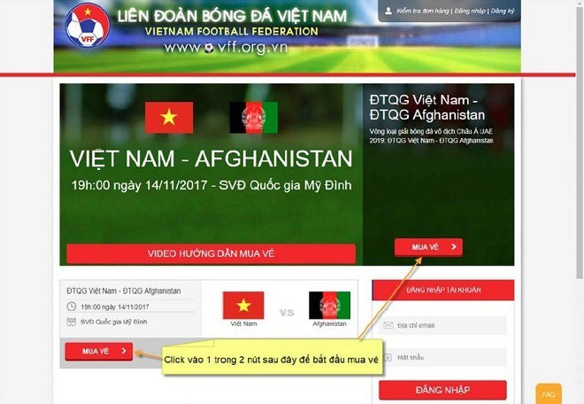 Hướng dẫn cách mua vé trận bán kết AFF Cup Việt Nam vs Philippines - Ảnh 2.