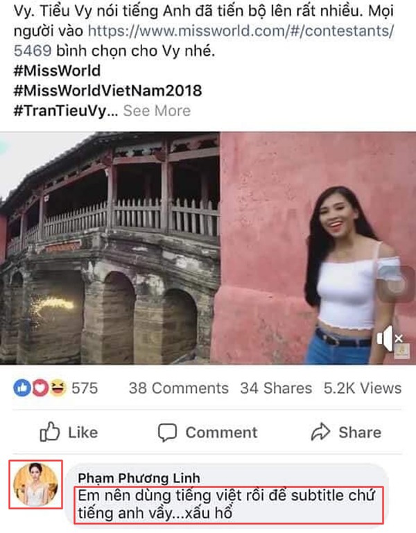 Á khôi Áo dài thấy xấu hổ vì Tiểu Vy nói tiếng Anh dở tại Miss World 2018? - Ảnh 3.