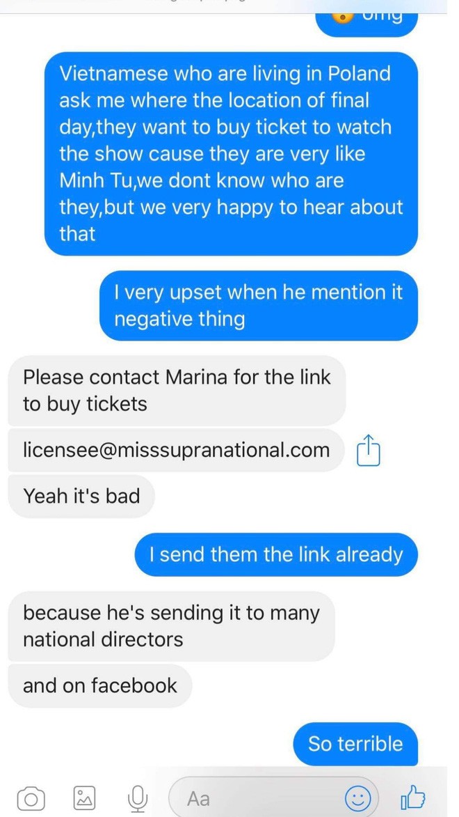 BTC Miss Supranational liên tục nhận tin nhắn khiếu nại Minh Tú mua giải từ các giám đốc quốc gia nắm giữ bản quyền cuộc thi - Ảnh 2.