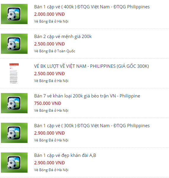 Tạm ngừng bán vé online trận Việt Nam vs Philippines, hàng loạt vé chợ đen xuất hiện - Ảnh 1.