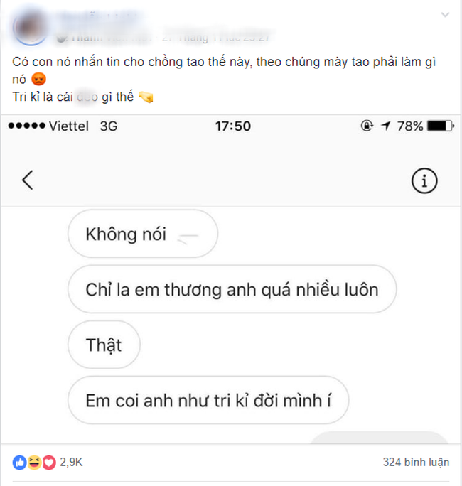 Khi gái lạ nhắn tin thả thính chồng: Em thương anh quá nhiều luôn, phản ứng của cô vợ khiến chị em vỗ tay - Ảnh 1.