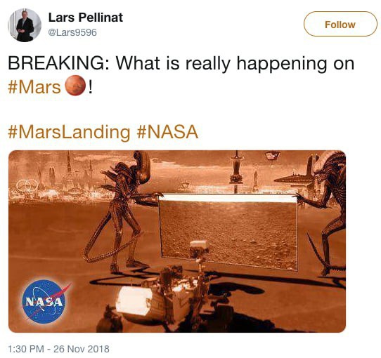 Hay tin NASA đưa tàu thăm dò lên Hỏa Tinh, dân mạng mở ngay cuộc thi chế meme ngoài vũ trụ - Ảnh 2.