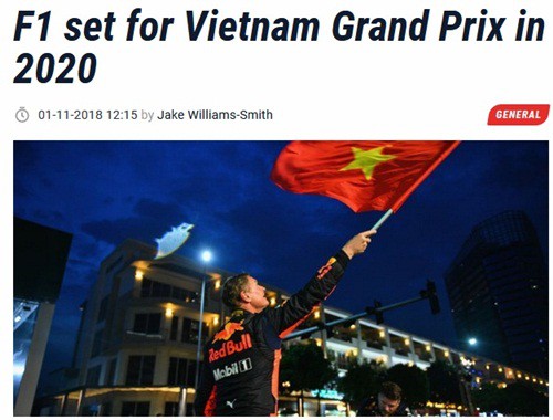 Việt Nam chính thức đăng cai tổ chức đua xe F1, vào tháng 4/2020 - Ảnh 1.