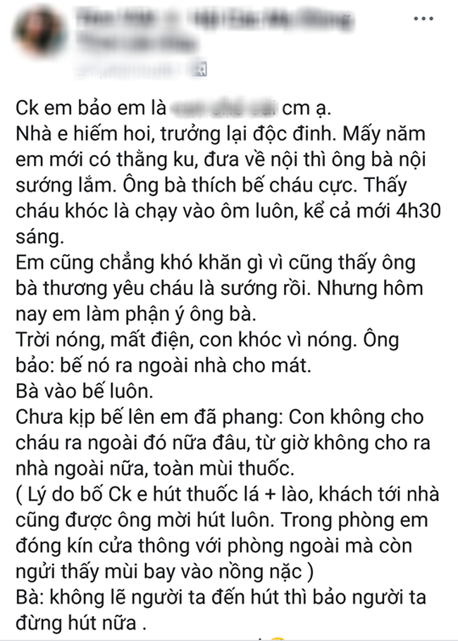 Mẹ trẻ tức vì em đẻ được thằng cu mà cả nhà chồng vẫn mắng mỏ, nghe xong chuyện dân tình chẳng thèm bênh - Ảnh 1.