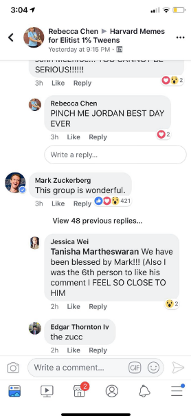 Ngạc nhiên chưa, Mark Zuckerberg vừa vào một nhóm chơi meme trên Facebook, lại còn comment dạo rất hăng nữa chứ - Ảnh 3.