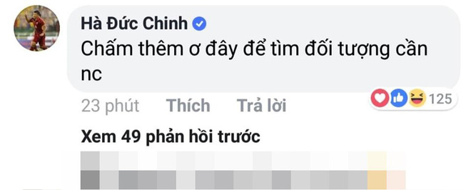 Facebook chính chủ của Hà Đức Chinh liên tục đáp trả chỉ trích của người hâm mộ - Ảnh 1.