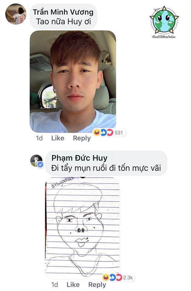 Cười ngặt nghẽo với loạt ảnh Đức Huy trổ tài vẽ đồng đội, trông ai cũng ngã cây y như tranh biếm họa - Ảnh 9. Cười ngặt nghẽo với loạt ảnh Đức Huy trổ tài vẽ đồng đội, trông ai cũng ngã cây y như tranh biếm họa - Ảnh 9.