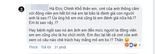 Facebook chính chủ của Hà Đức Chinh liên tục đáp trả chỉ trích của người hâm mộ - Ảnh 7.