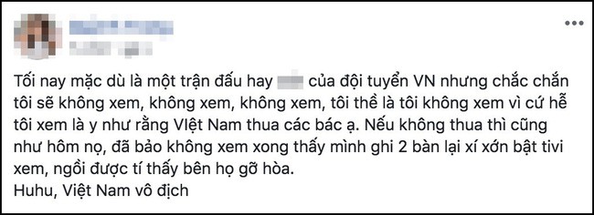 Hội chị em nặng nghiệp tự nguyện không xem trận chung kết lượt về AFF Cup vì... cứ xem là thua - Ảnh 3.