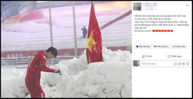 Hình ảnh Duy Mạnh cúi đầu trước quốc kỳ trên núi tuyết bất ngờ được dân mạng chia sẻ lại kèm lời chúc ý nghĩa - Ảnh 6.