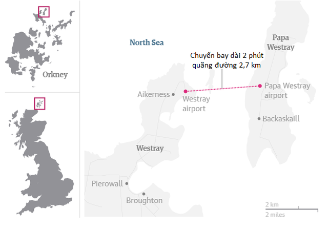 Chuyến bay ngắn nhất thế giới: 2,7 km, 53 giây là xong, mang hành lý lên chưa lau mồ hôi xong đã phải mang xuống - Ảnh 1.