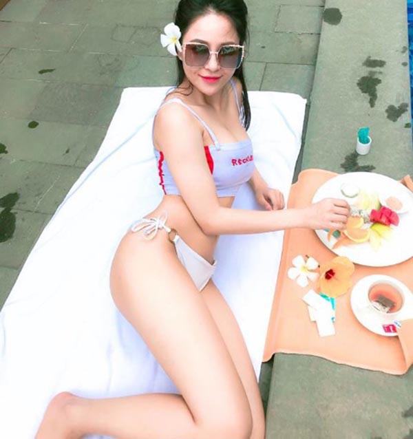 Hot girl Trâm Anh diện bikini, khoe lưng trần đầy gợi cảm - Ảnh 5.